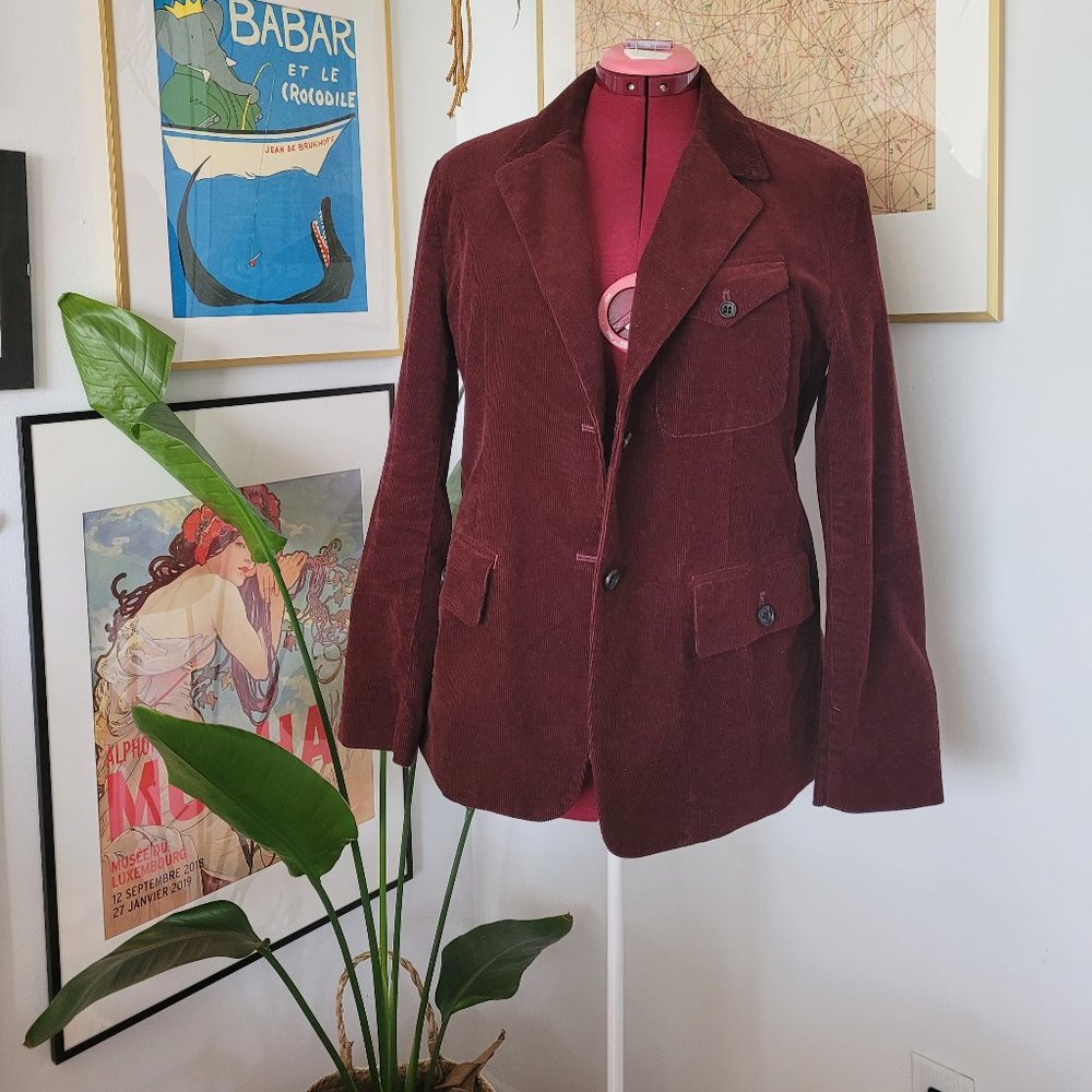 UNIQLO x Ines de la Fressange Corduroy Blazer Womens XL
